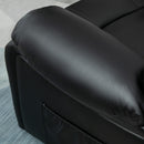Poltrona Relax Reclinabile Manuale 100x89x100 cm in in Similpelle Nero