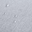 Set da Giardino Divano 2 Poltrone e Tavolino in Alluminio Bianco e Grigio