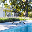 Struttura Amaca da Giardino 300x90x100 cm in Metallo Nero