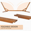 Struttura Amaca da Giardino 388x152x89 cm in Legno di larice Legno