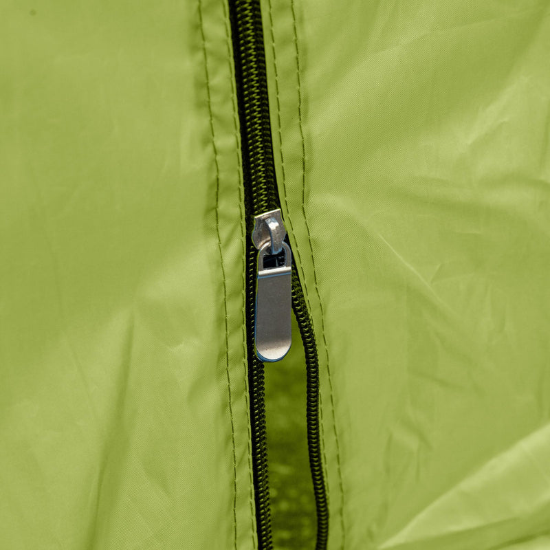 Tenda da Campeggio 6-8 Persone Ø4,93x2,4m in Tessuto Taffetà Verde