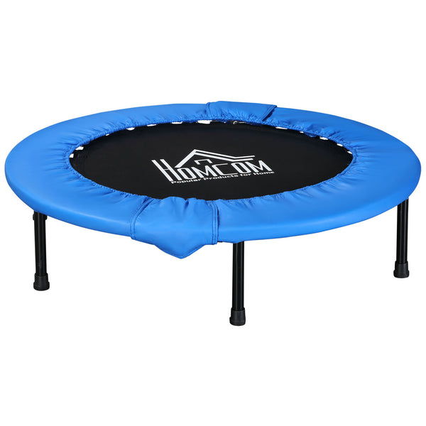 Trampoline Fitness Ø101,5 x 23 cm en Acier et PVC Noir et Bleu sconto