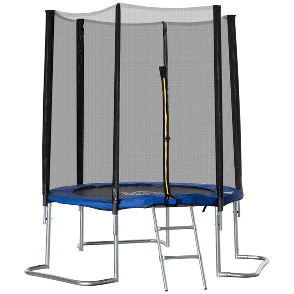 online Trampoline Trampoline pour Adultes Ø223x230 cm avec Filet de Sécurité Bleu