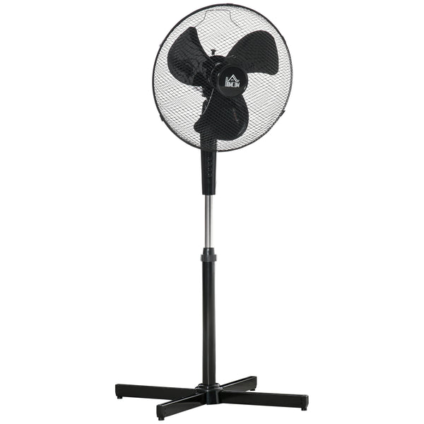 sconto Ventilateur sur Pied 60x60x90/120 cm 6 Vitesses Noir