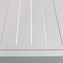 Tavolo Formentera 200/300x100x74 h cm in Alluminio Tortora