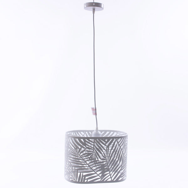 Lampadario a Sospensione 32x20xH25 cm in Metallo Traforato Bianco prezzo