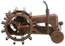 Orologio Trattore 43x20x23 cm in Ferro e MDF