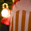 Barbecue a Gas GPL 7 Fuochi 135x50x100 cm con Fornello Laterale Nero