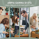 Calcio Balilla Pieghevole 69x37x70 cm in MDF Color Legno