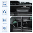 Griglia Divisoria Regolabile 87-135 cm per Trasporto Cani in Auto Nera