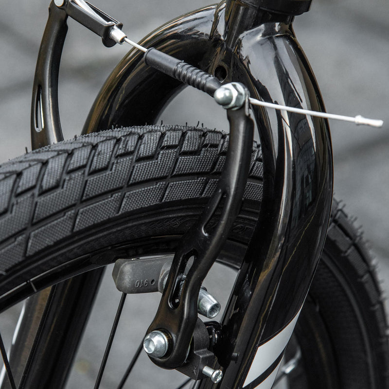 Monopattino per Bambini 156x68x101-108 cm Doppio Freno Nero