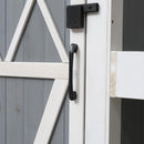 Casetta Box da Giardino 84x54x179 cm in Legno Grigio