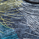 Tappeto Moderno per Interni 200x140 cm in Poliestere Effetto Vellutato Piume