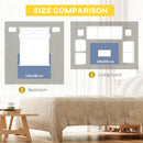 Tappeto Moderno per Interni 200x140 cm in Poliestere Effetto Vellutato Grigio