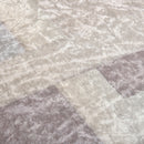 Tappeto Moderno per Interni 200x140 cm in Poliestere Effetto Vellutato Grigio