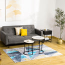 Tappeto Moderno per Interni 200x140 cm in Poliestere Effetto Vellutato Multicolore