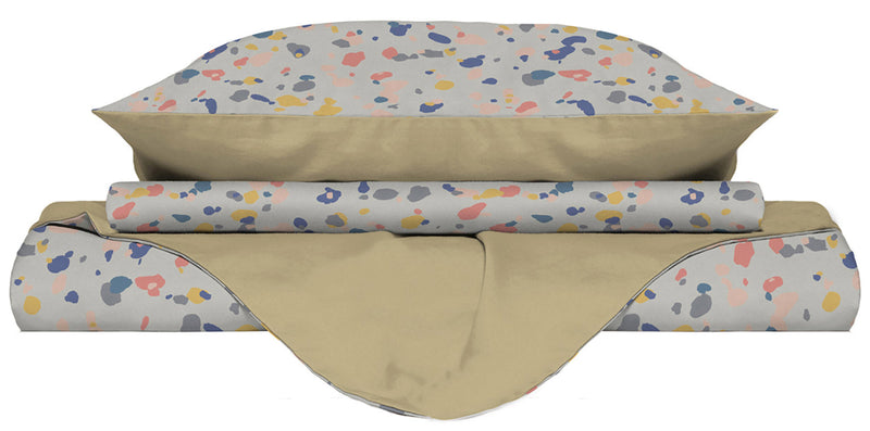 Copripiumino Double Face con Federe Stampato Background