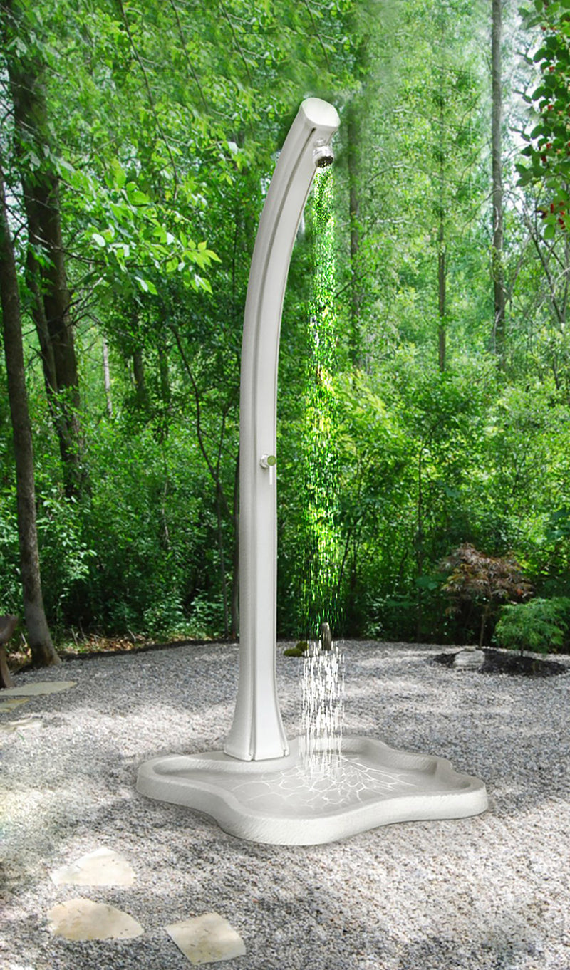 Piatto Doccia da Esterno Giardino in Polietilene HD Arkema Lake Grigio Antracite