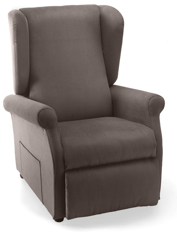 Fauteuil élévateur électrique 2 moteurs 75x107x84 cm avec roues en tissu dispositif médical 1 gris sconto