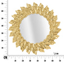 Specchio da Muro Glam Petal Ø73x5 cm in Ferro Oro