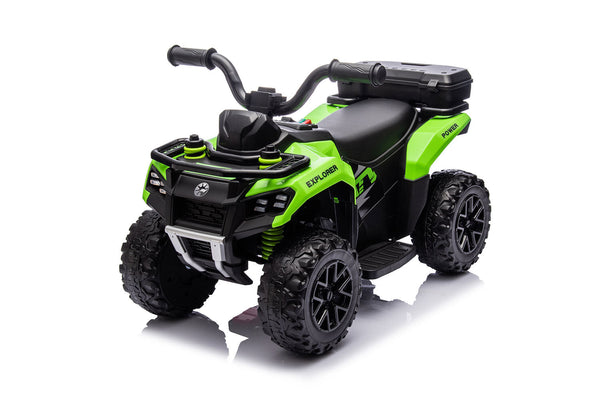 Quad Elettrico per Bambini Safari 6V con Bauletto Posteriore Verde acquista
