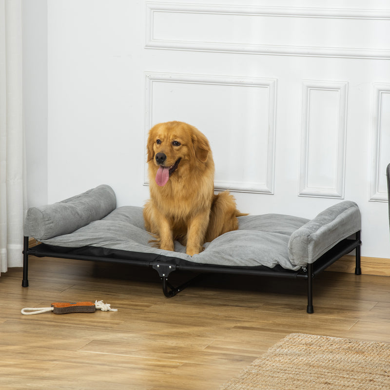 Brandina per Cani Max 30 Kg 120x80x30 cm con Cuscino Rimovibile Grigio