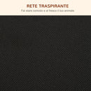 Brandina per Cani Max 30 Kg 120x80x30 cm con Cuscino Rimovibile Grigio