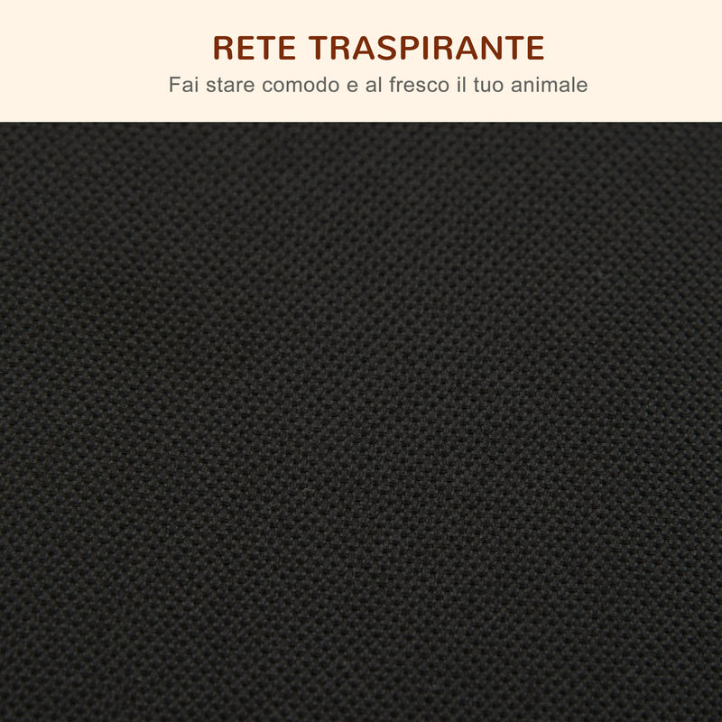 Brandina per Cani Max 30 Kg 120x80x30 cm con Cuscino Rimovibile Grigio