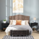 Set 2 Comodini 1 Cassetto 1 Ripiano 45x40x60 cm in Acciaio e Truciolato Nero