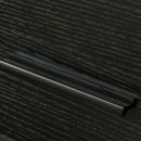 Set 2 Comodini 1 Cassetto 1 Ripiano 45x40x60 cm in Acciaio e Truciolato Nero