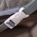 Culla Fianco Letto 86x50x83 cm in Tessuto a Rete Grigia