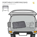 Culla Fianco Letto 86x50x83 cm in Tessuto a Rete Grigia