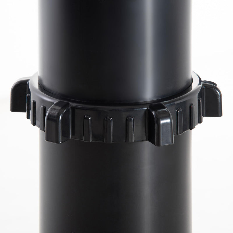 Doccia Solare da Giardino 35L con Miscelatore e Lavapiedi Nera