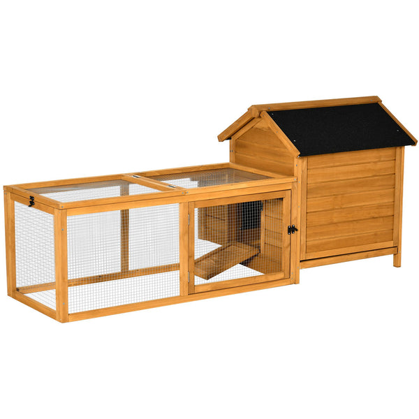 online Cage Poulailler pour Poules de Jardin 180x92x78 cm en Bois Jaune