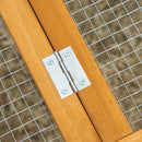 Pollaio Gabbia per Galline da Giardino 180x92x78 cm in Legno Giallo