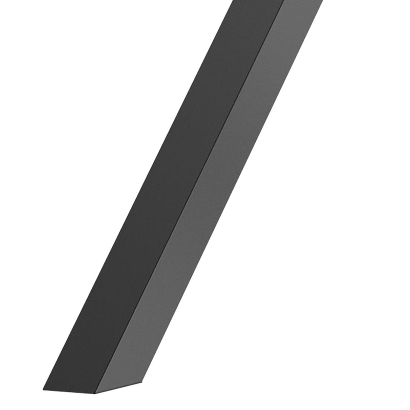 Set 2 Gambe Tavolo a X 40x2,5x43 cm in Acciaio Nero