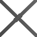 Set 2 Gambe Tavolo a X 80x4x72 cm in Acciaio Nero