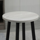 Set 2 Tavoli Alti 100x40x90 cm e 4 Sgabelli Grigio