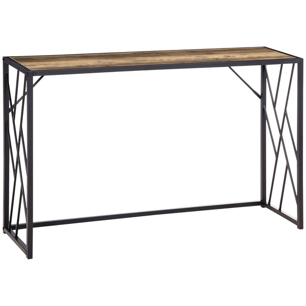 Console Fixe 120x35x75 cm en Métal et Bois Marron online