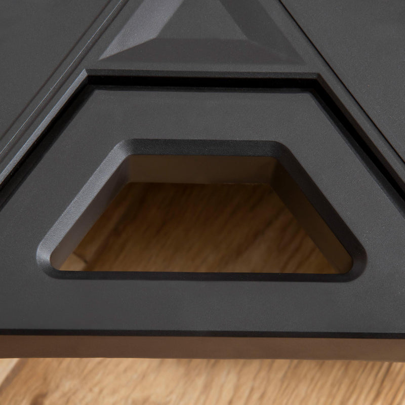 Carrello da Trasporto Pieghevole 70x52,5x90 cm Max 150 Kg in Acciaio e PP Nero e Rosso