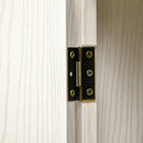 Credenza Alta 80x35x180 cm 2 Armadietti 1 Cassetto Bianco