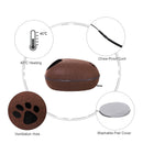 Cuccia per Gatti 41x40x47 cm a Tunnel con Tiragraffi Grigio