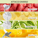 Frullatore 2 Velocità 20,5x19x16 cm 500W con Caraffa Bianco