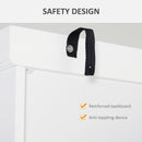 Credenza Cucina 76x40,5x184 cm con Armadietti e 1 Cassetto Bianco