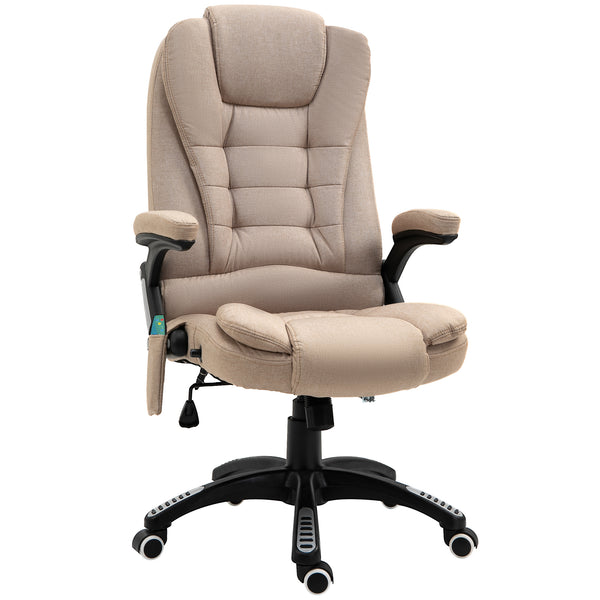prezzo Fauteuil de bureau massant présidentiel en tissu beige