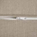 Poltrona Relax con Pouf 67x69x100 cm Cuscino Poggiatesta in Tessuto Effetto Lino Grigio