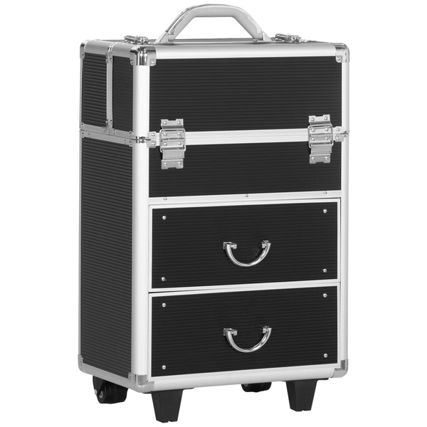 prezzo Chariot pour Esthéticienne Make Up Makeup 36x23x58 cm en Aluminium et Acier Noir