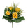 Set 4 Bouquets Artificiels de Lisiantus Hauteur 32 cm Jaune