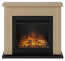 Camino Elettrico da Pavimento Effetto Fiamma 1500W Tagu Frode Rovere Chiaro