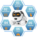 Cane Robot Radiocomandato Cagnolino Interattivo Giocattolo per Bambini a Batteria Bianco      